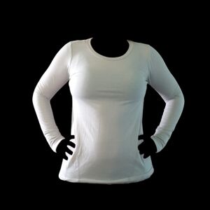 Exertek Small Womens Long Sleeve Striped Athleisure Shirt